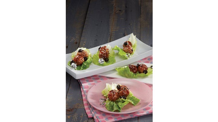 Chicken Meatballs Wrap