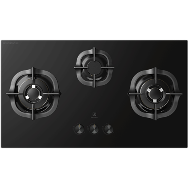 90cm UltimateTaste 300 built-in gas hob with 3 cooking zones