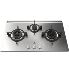 86cm UltimateTaste 300 built-in gas hob with 3 cooking zones