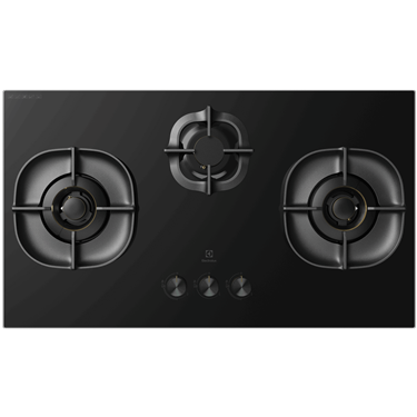 90cm UltimateTaste 500 built-in gas hob with 3 cooking zones