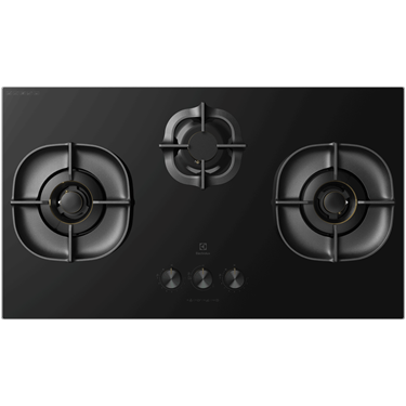 90cm UltimateTaste 700 built-in gas hob with 3 cooking zones