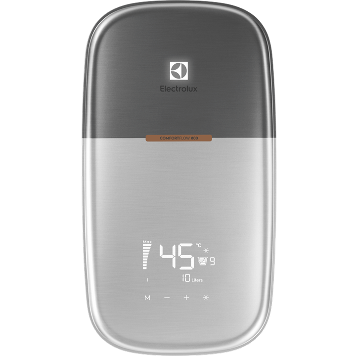 3.6kW ComfortFlow 800 electric instant water heater with 2 shower heads