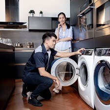 In-home cleaning for washing machines
